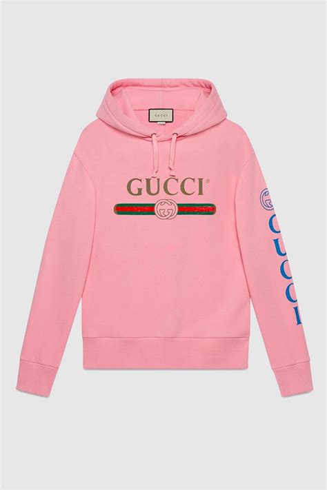 gucci pink hoodie|gucci trim tan hoodie sweatshirt.